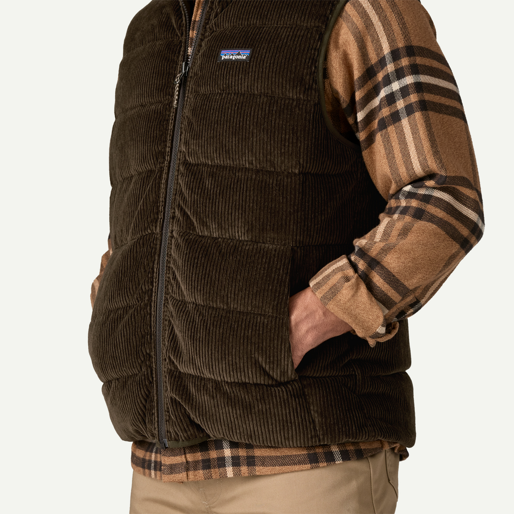 Reversible Cotton Down Vest - Image 6