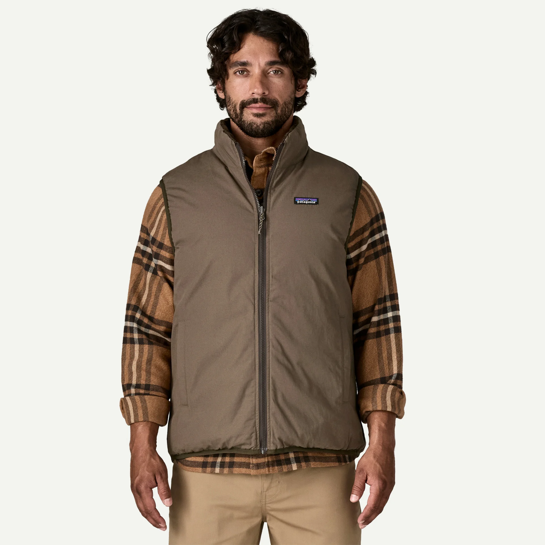 Reversible Cotton Down Vest - Image 5