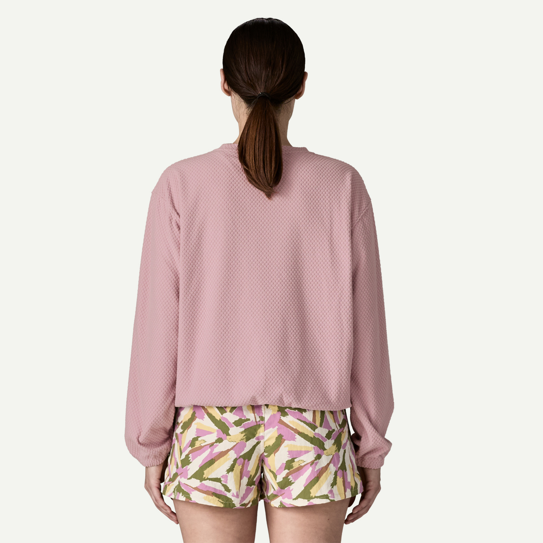 Women's Textured Fleece Crewneck - Image 3