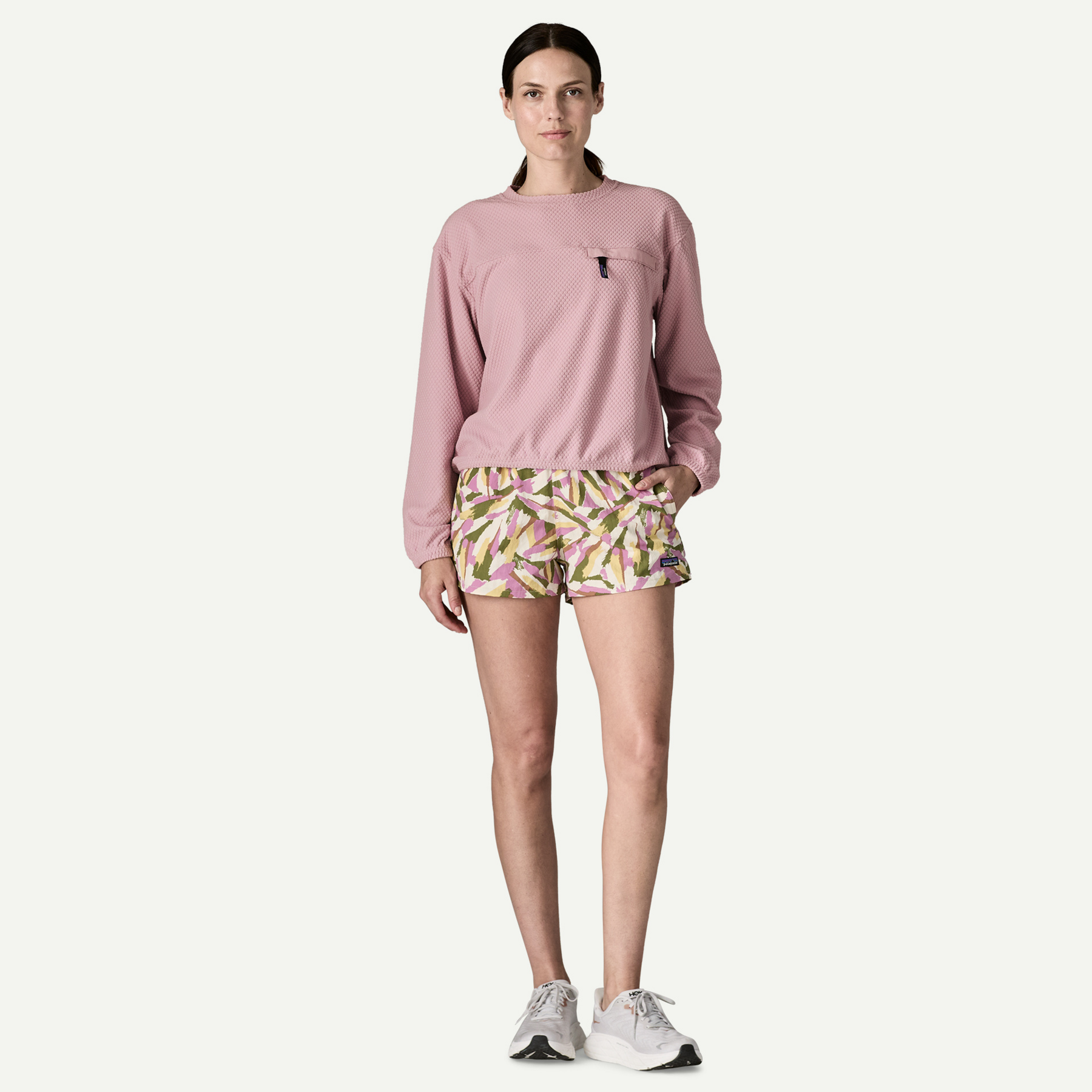 Women's Textured Fleece Crewneck - Image 4