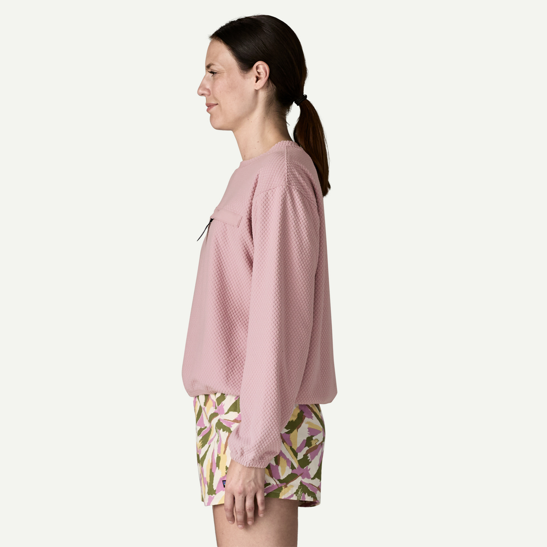 Women's Textured Fleece Crewneck - Image 5