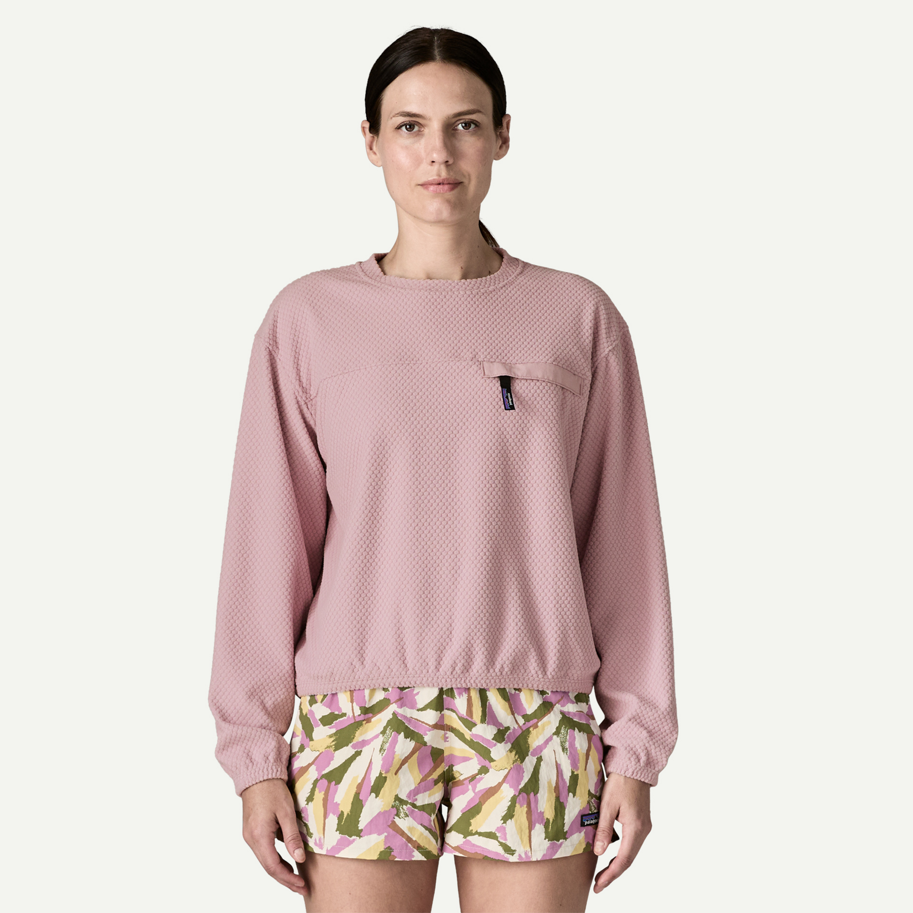Women's Textured Fleece Crewneck - Image 2