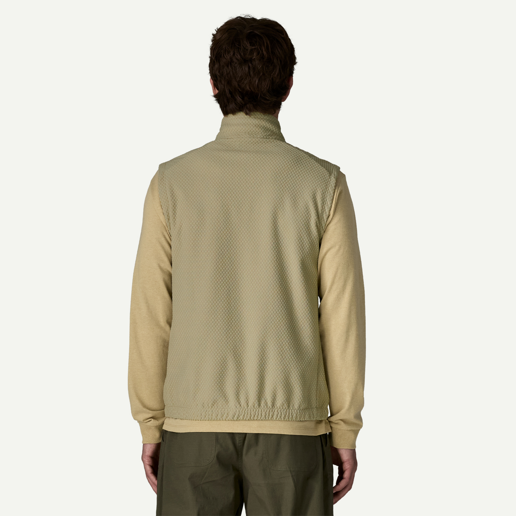 Men's Textured Fleece Vest - Image 3