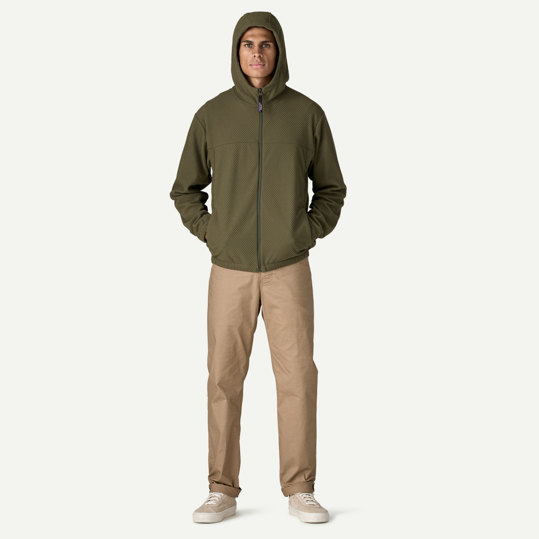 Men's Textured Fleece Hoody - Image 4