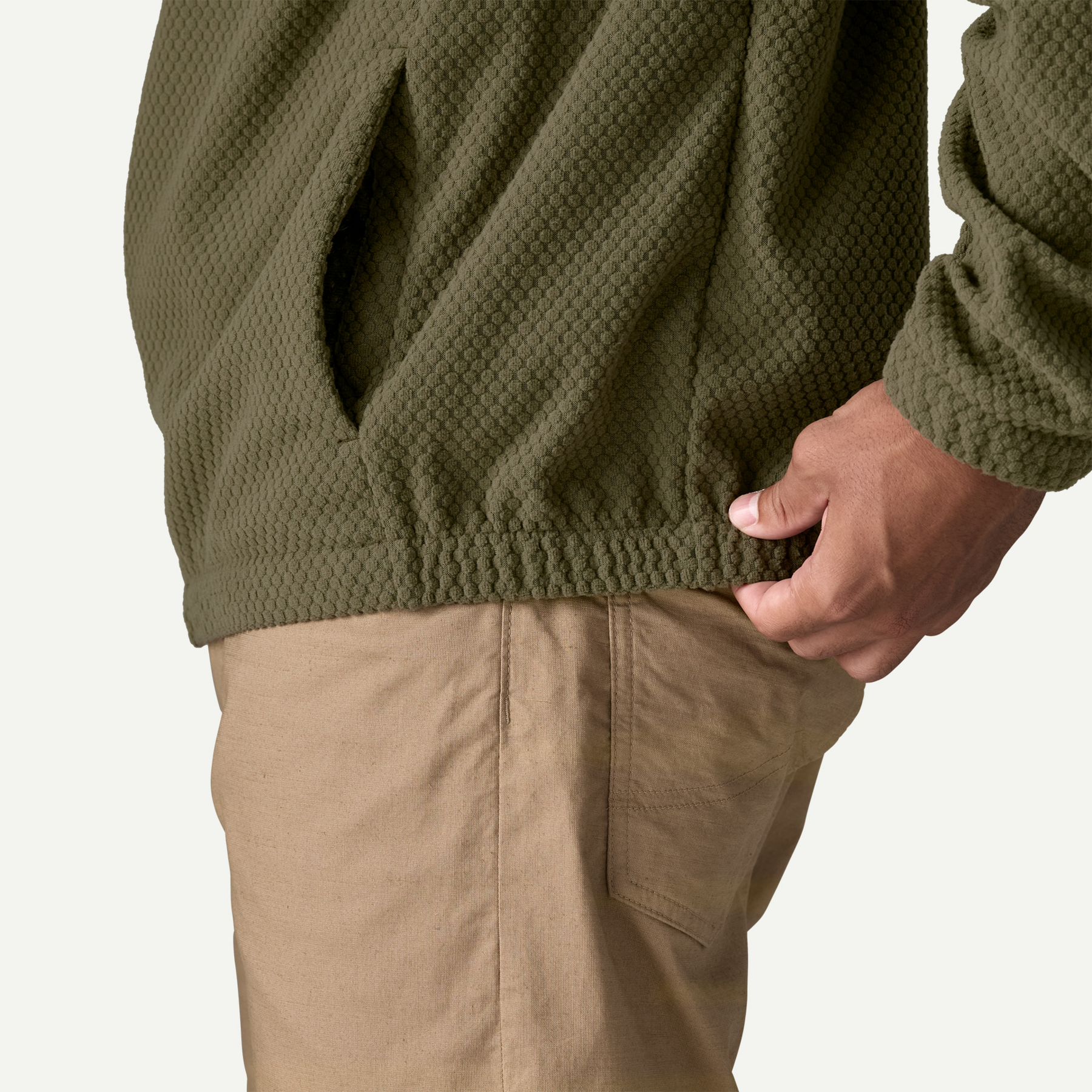 Men's Textured Fleece Hoody - Image 10