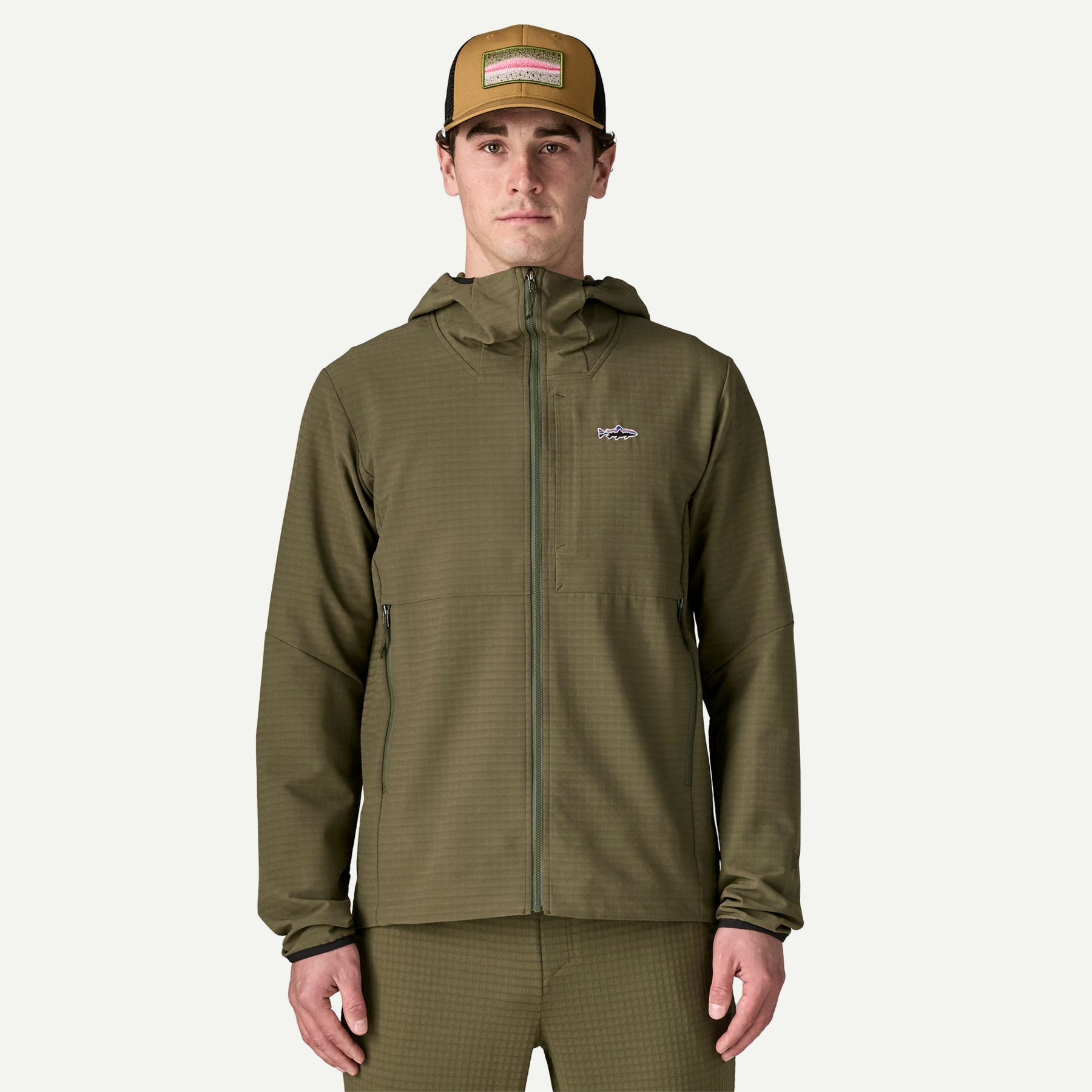 Men's R1 TechFace Fitz Roy Trout Hoody - Image 2