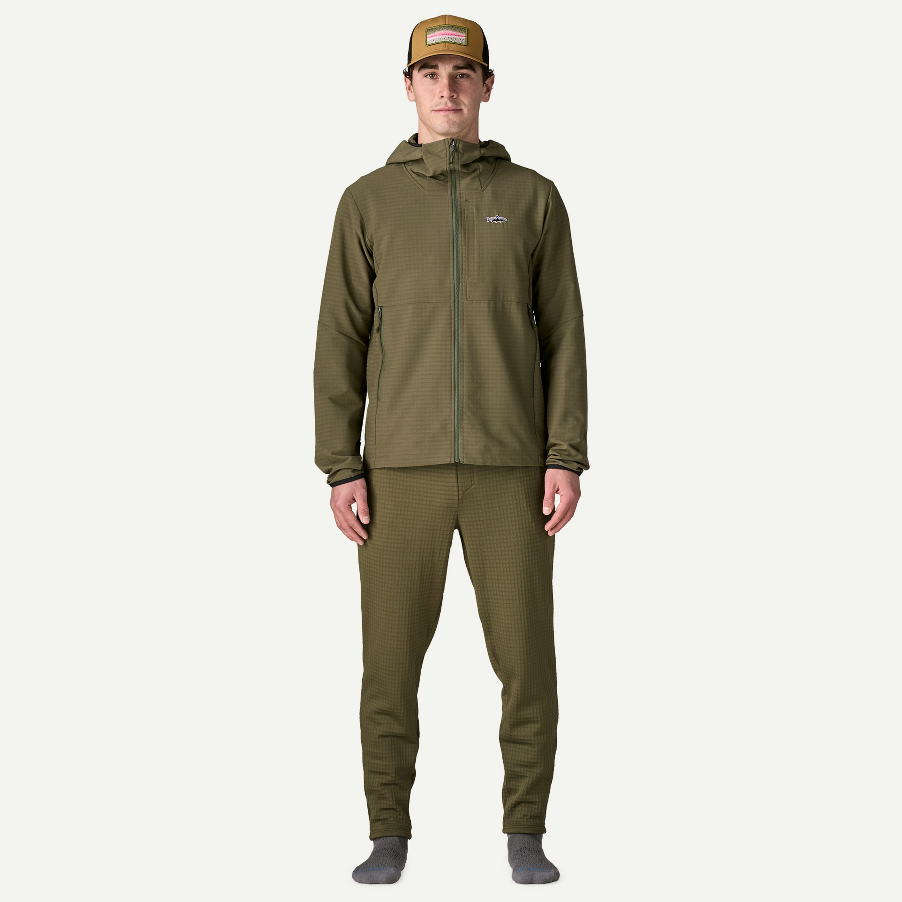 Men's R1 TechFace Fitz Roy Trout Hoody - Image 4
