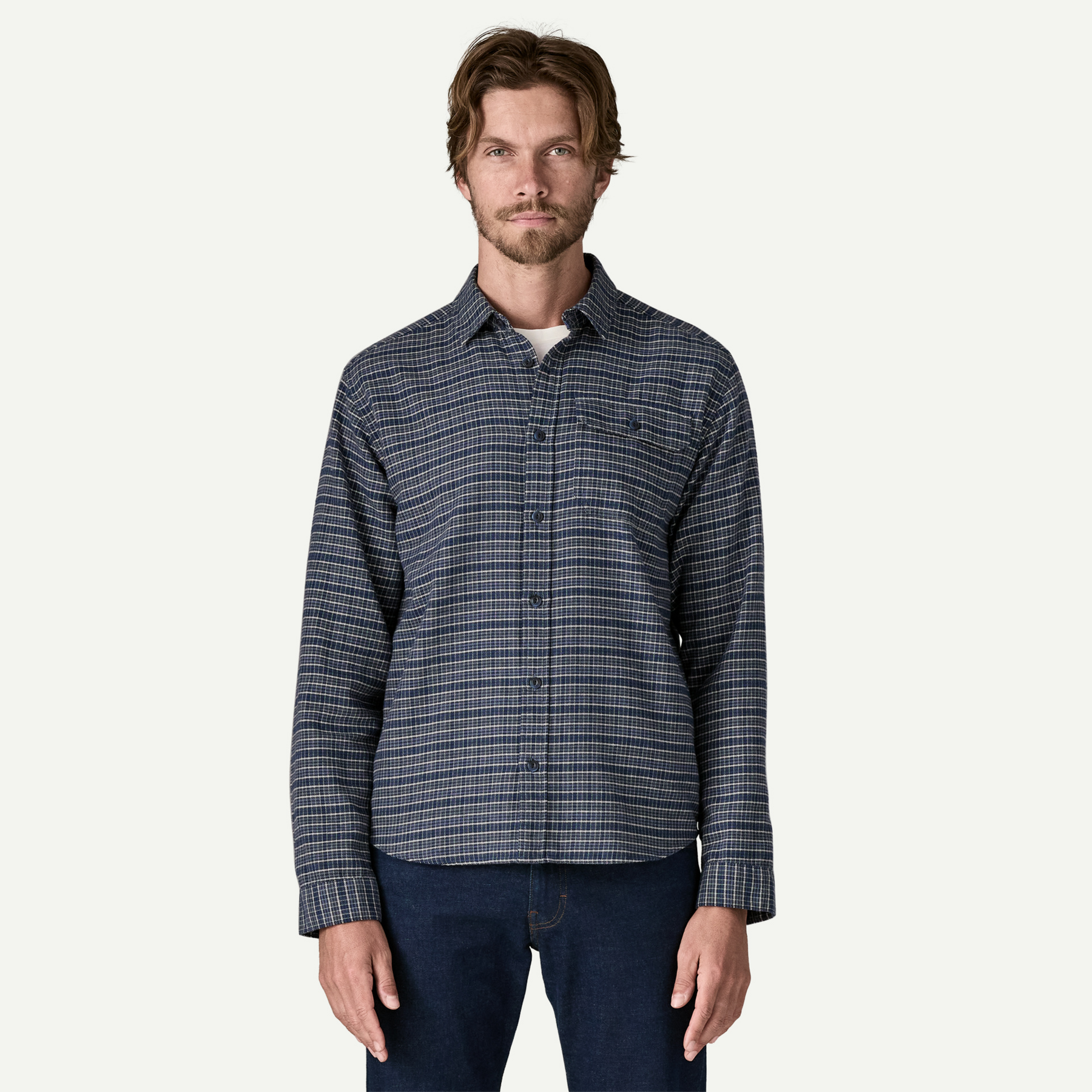 Men's Long-Sleeved Lightweight Fjord Flannel Shirt - Image 2