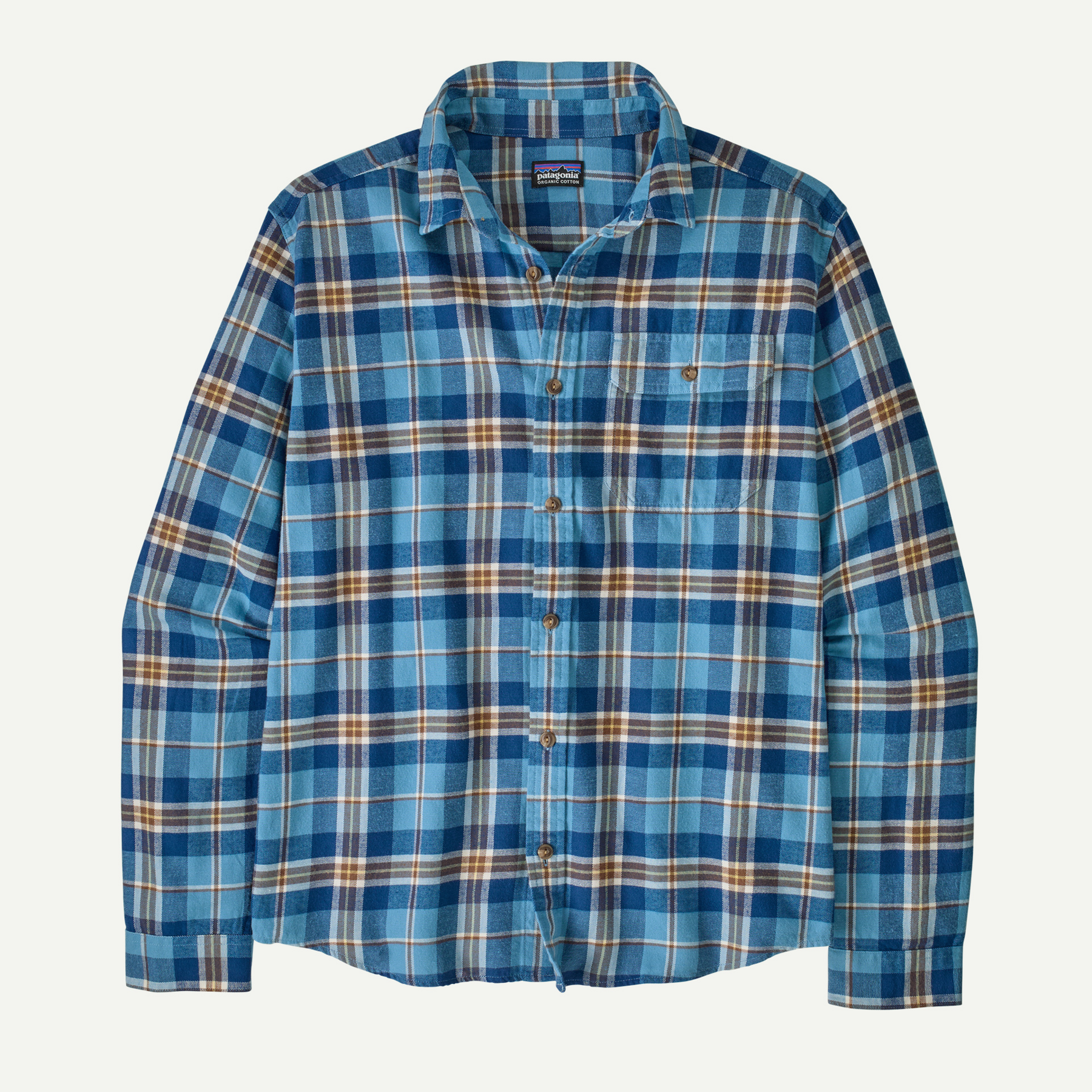 Men's Long-Sleeved Lightweight Fjord Flannel Shirt