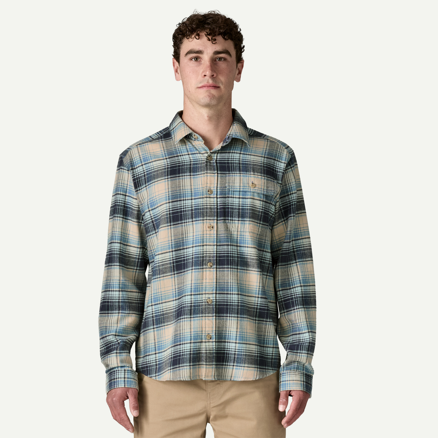 Men's Long-Sleeved Lightweight Fjord Flannel Shirt - Image 2