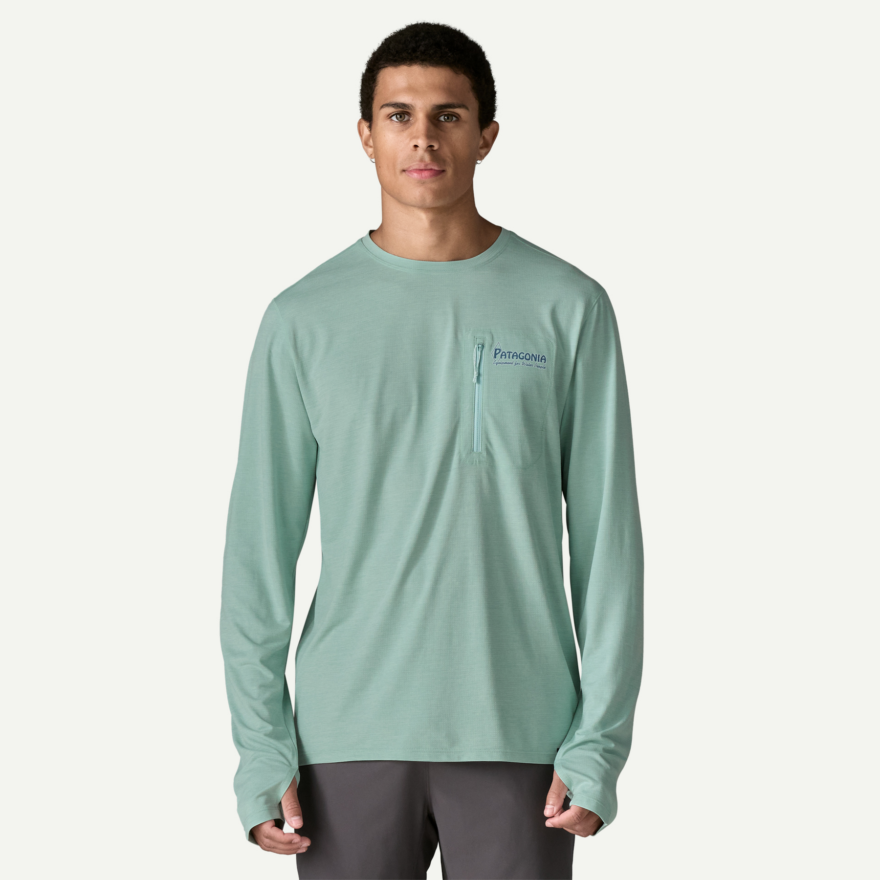 Men's Long-Sleeved Capilene Cool Sun Shirt - Water People Banner - Image 2