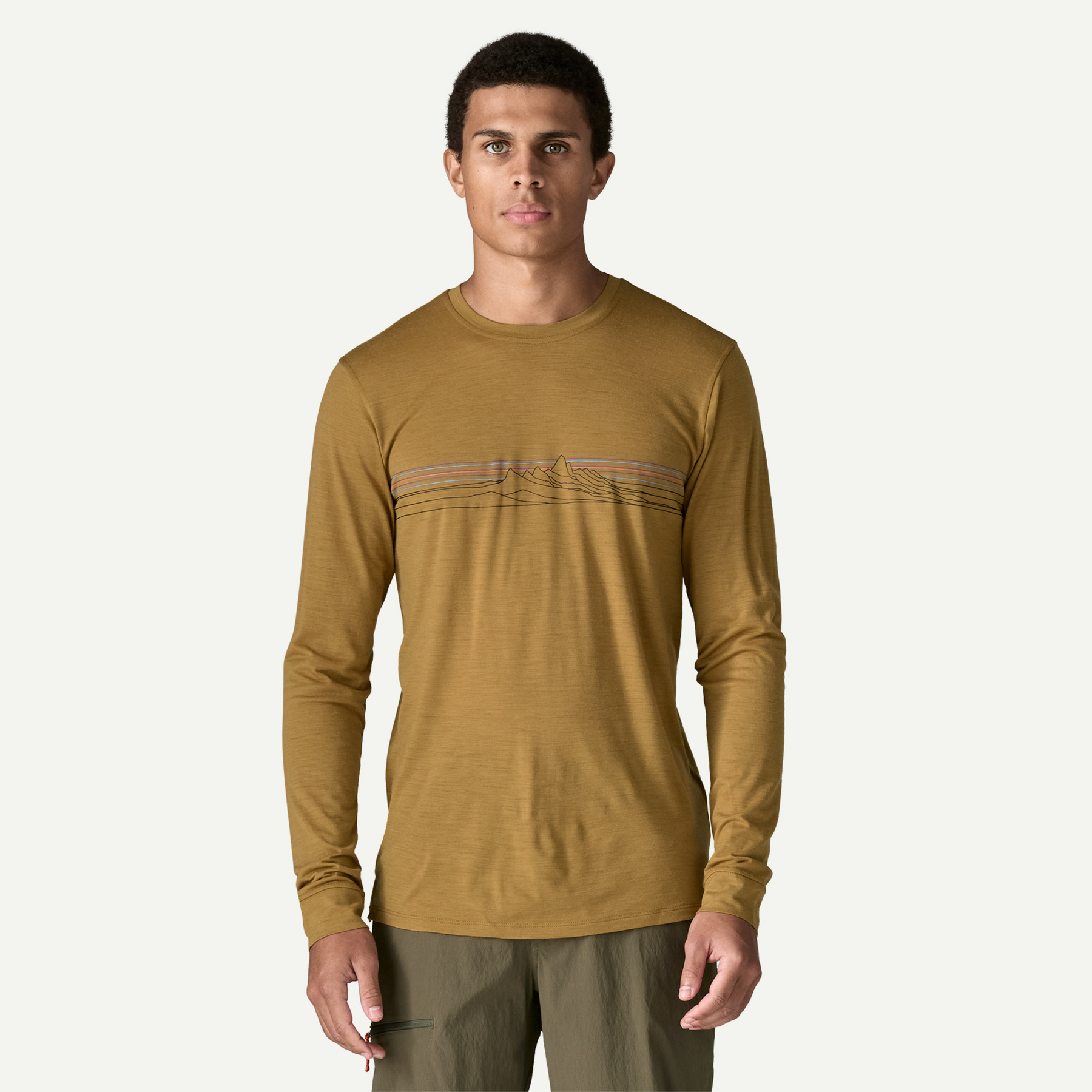 Men's Long-Sleeved Capilene Cool Merino Blend Graphic Shirt - Image 2