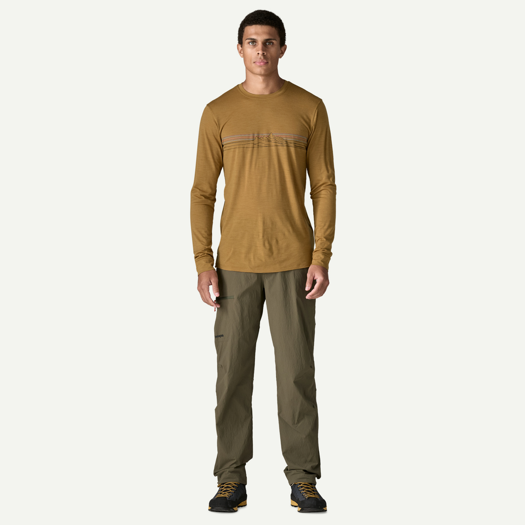 Men's Long-Sleeved Capilene Cool Merino Blend Graphic Shirt - Image 4