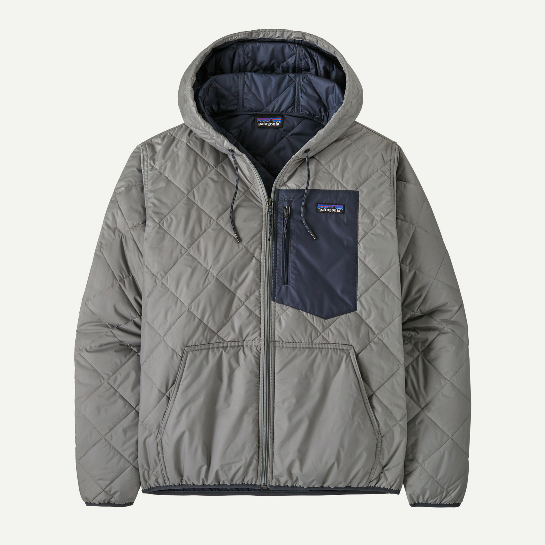 Men's Diamond Quilted Bomber Hoody