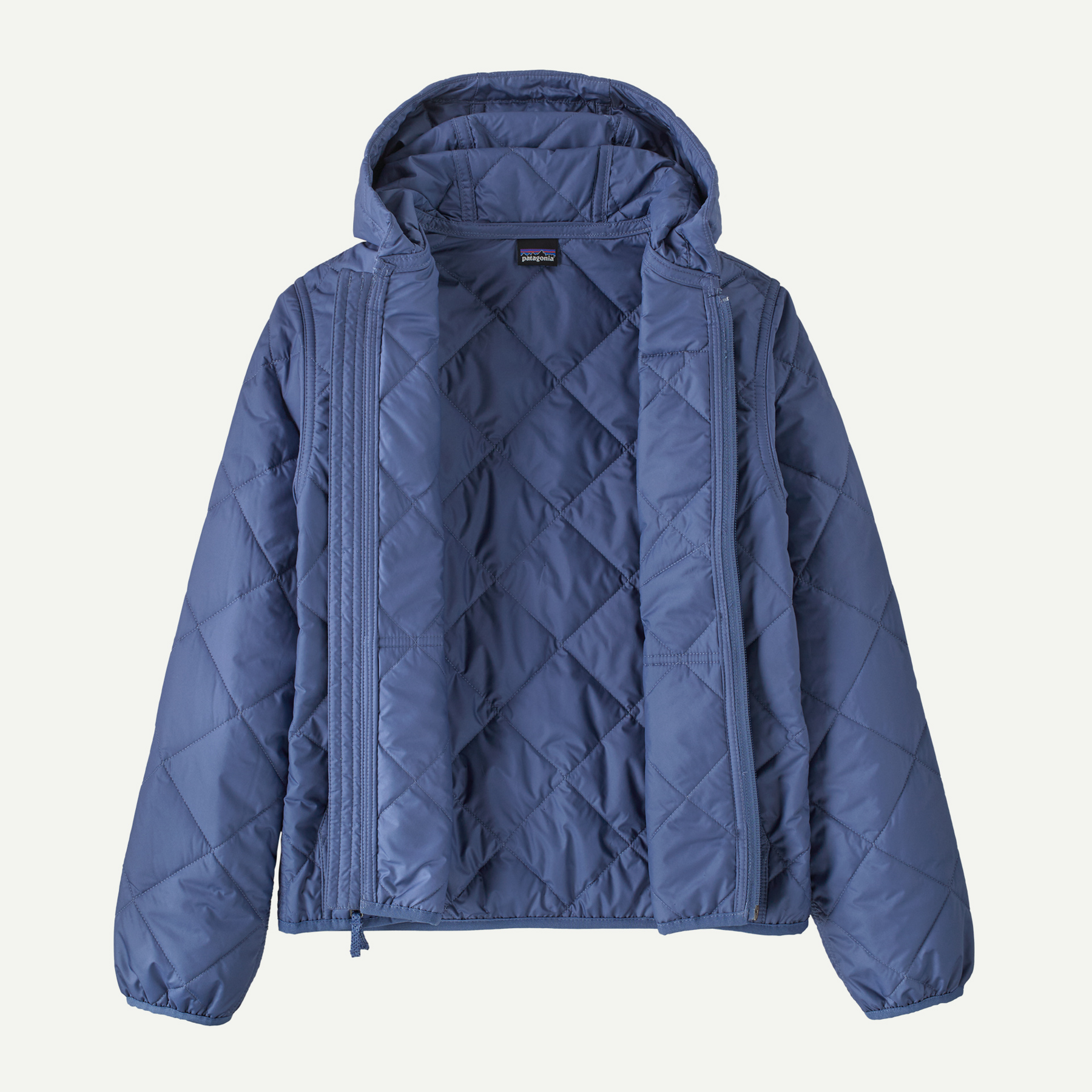 Kids' Diamond Quilted Hoody - Image 2