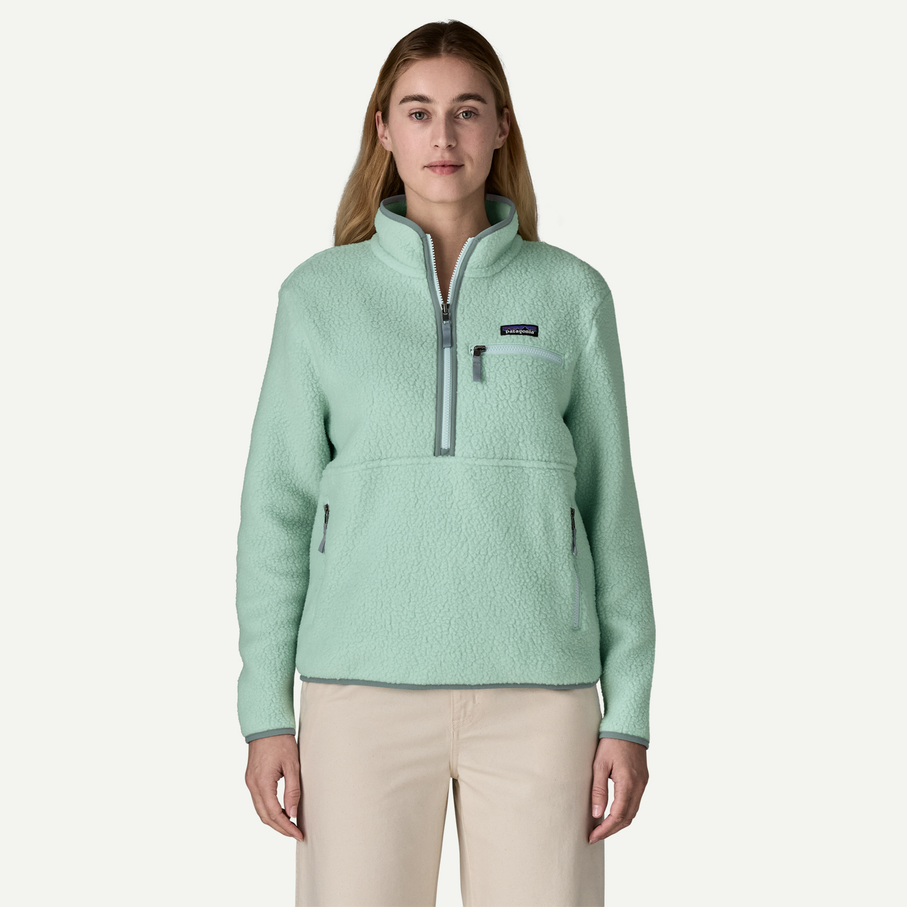 Women's Retro Pile Fleece Marsupial Pullover - Image 2
