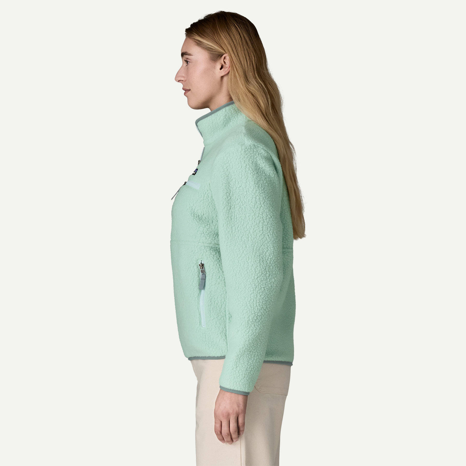 Women's Retro Pile Fleece Marsupial Pullover - Image 5