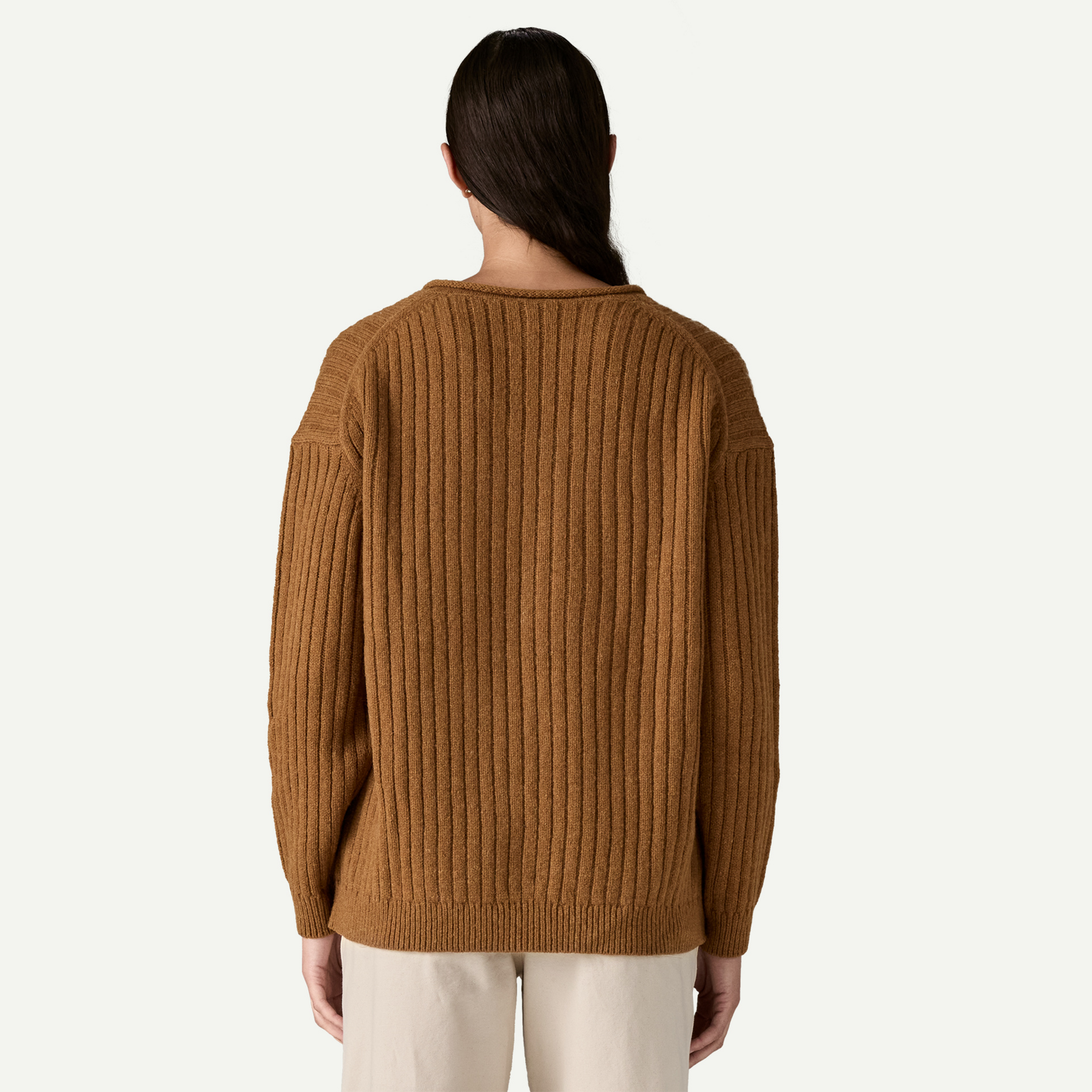 Women's Recycled Wool-Blend V-Neck Sweater - Image 3