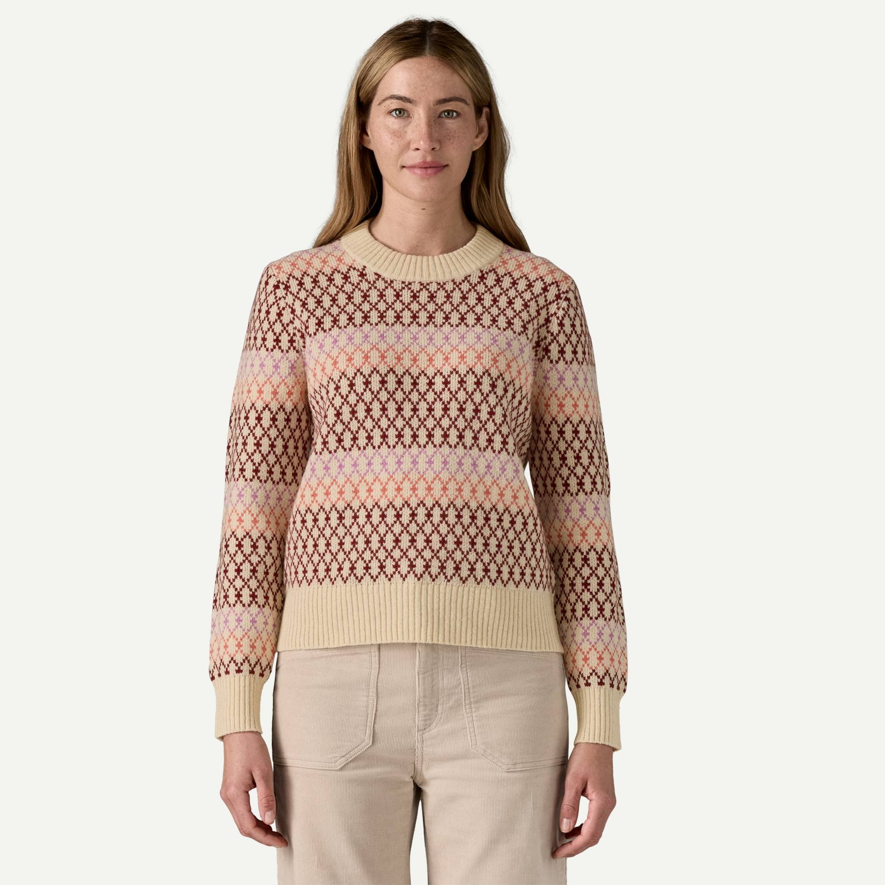 Women's Recycled Wool-Blend Crewneck Sweater - Image 2