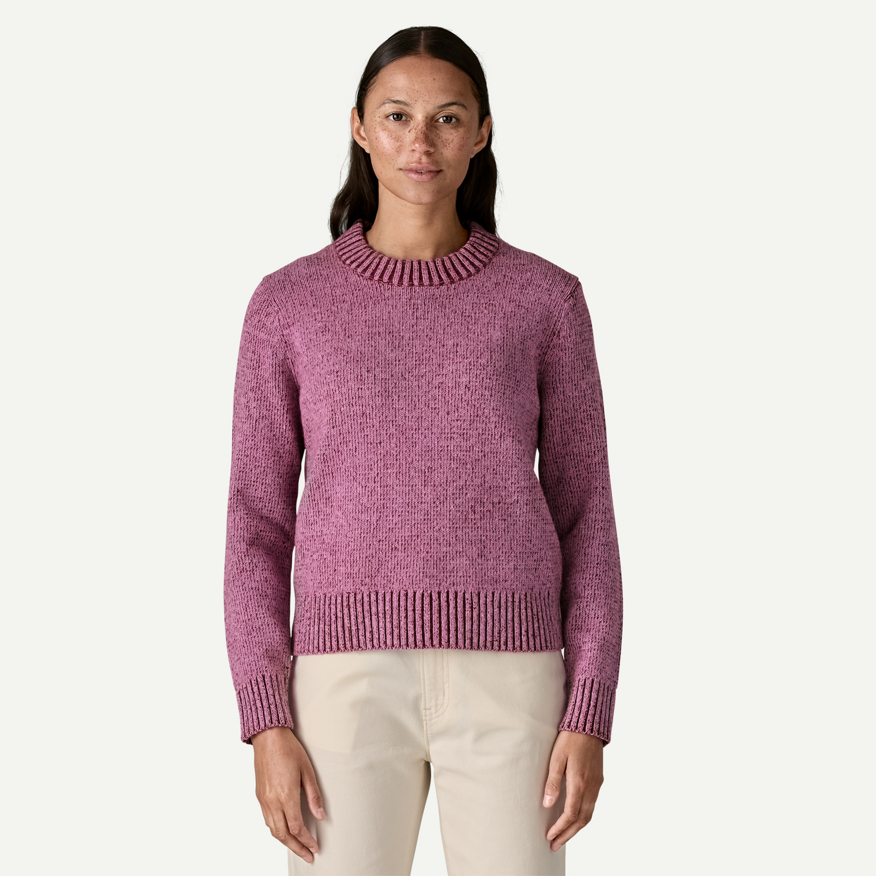 Women's Recycled Wool-Blend Crewneck Sweater - Image 2