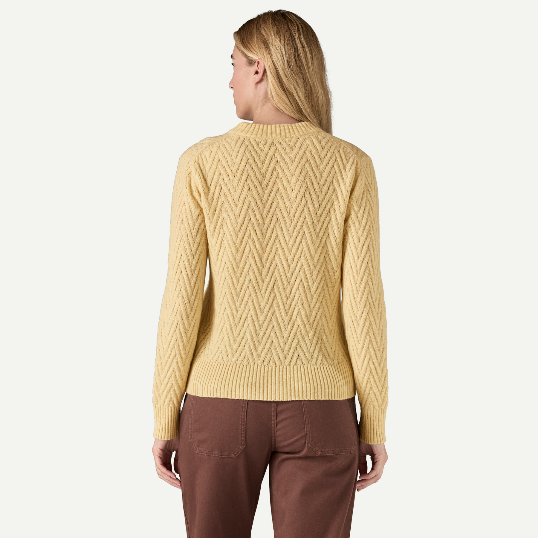Women's Recycled Wool-Blend Crewneck Sweater - Image 3