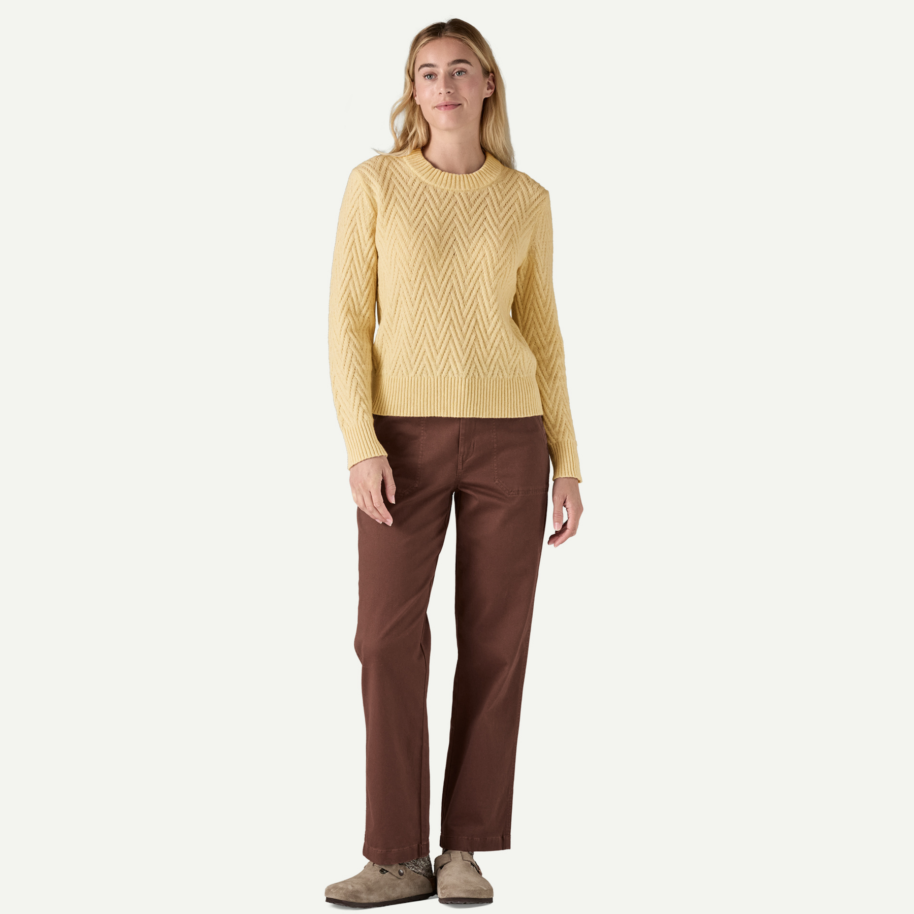 Women's Recycled Wool-Blend Crewneck Sweater - Image 4
