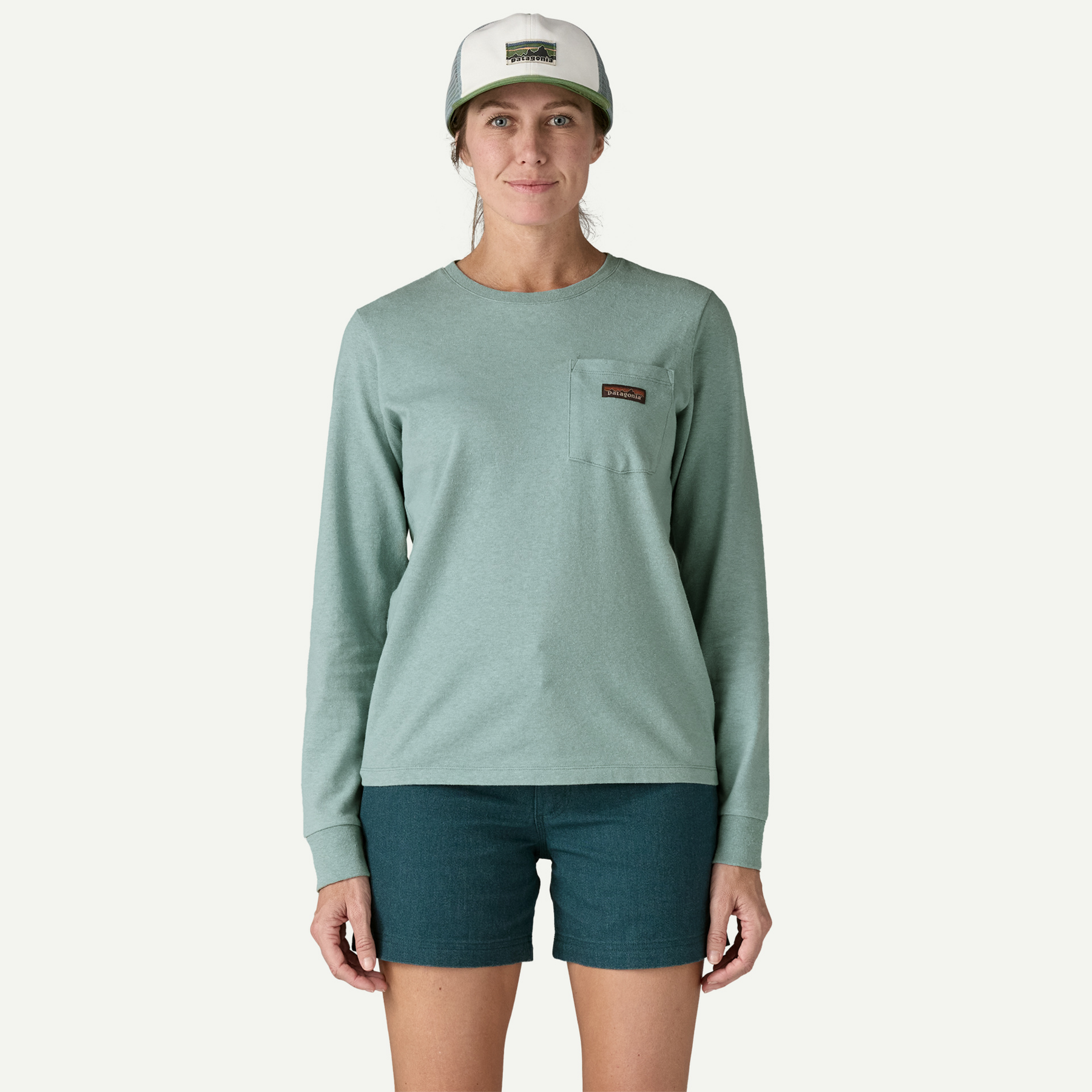 Women's Long-Sleeved Work Pocket T-Shirt - Image 2
