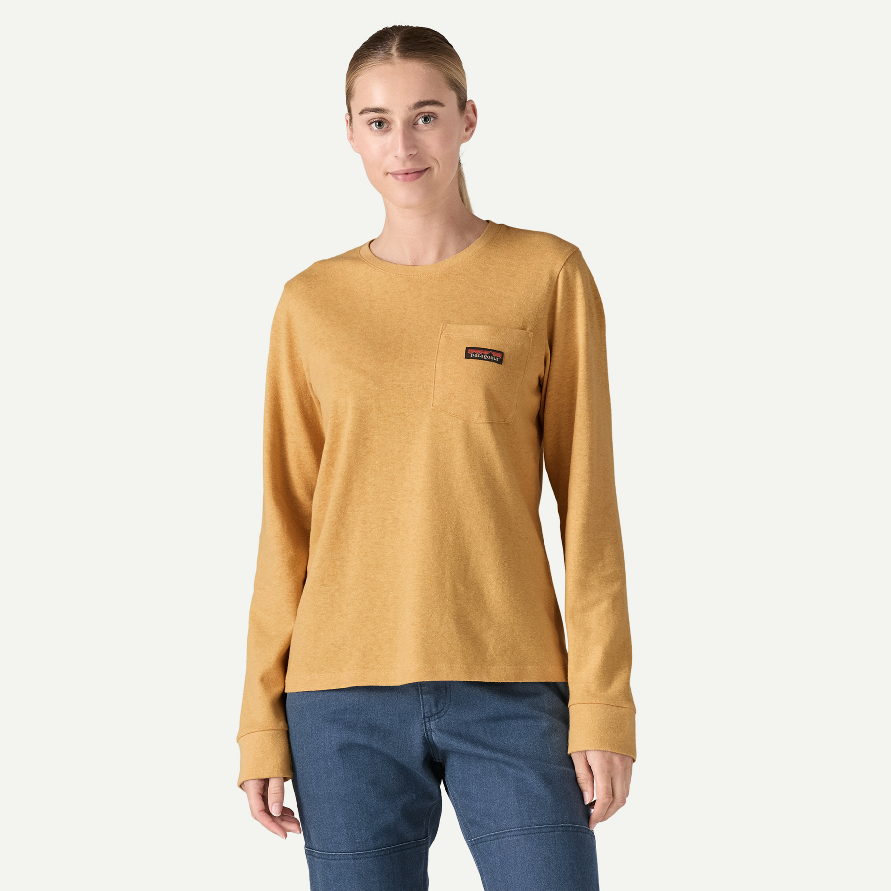Women's Long-Sleeved Work Pocket T-Shirt - Image 2