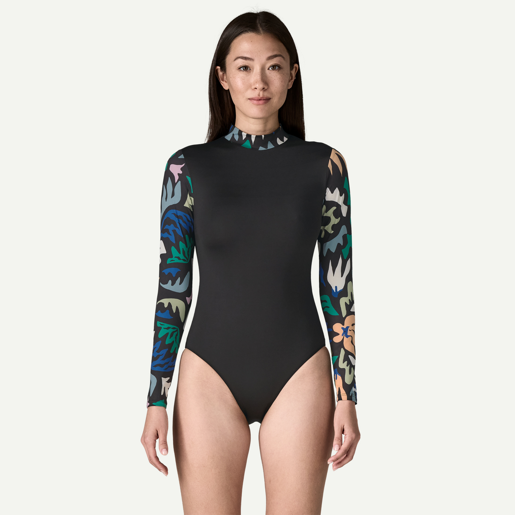 Women's Long-Sleeved Swell Seeker One-Piece Swimsuit - Image 2